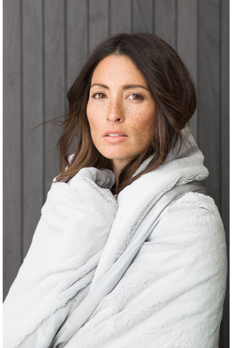 Luxe Big Kid Blanket, Alternate, color, SILVER