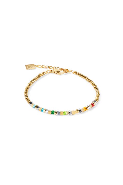 Golden Whisper Rainbow  Bracelet