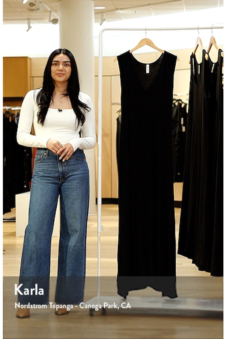 Sleeveless Jersey Maxi Dress video