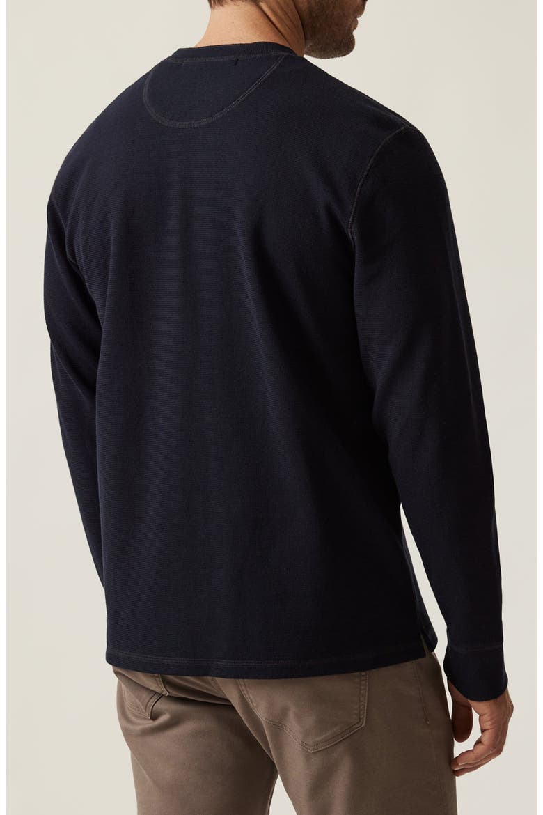 Long Sleeve Pima Cotton Blend Henley, Alternate, color, NAVY