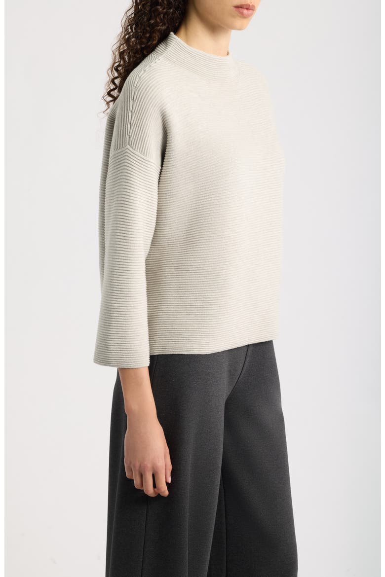 Mock Neck Sweater, Alternate, color, SEA SALT