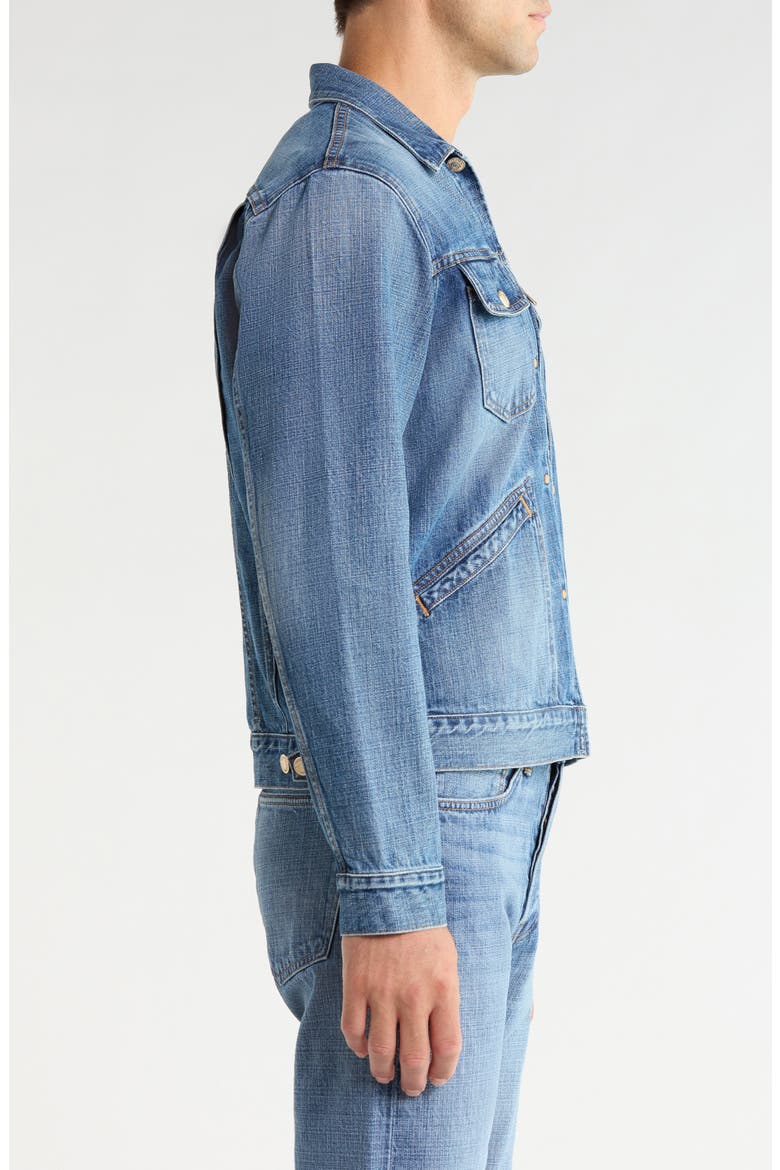 The Holden Zip Front Denim Jacket, Alternate, color, SORA