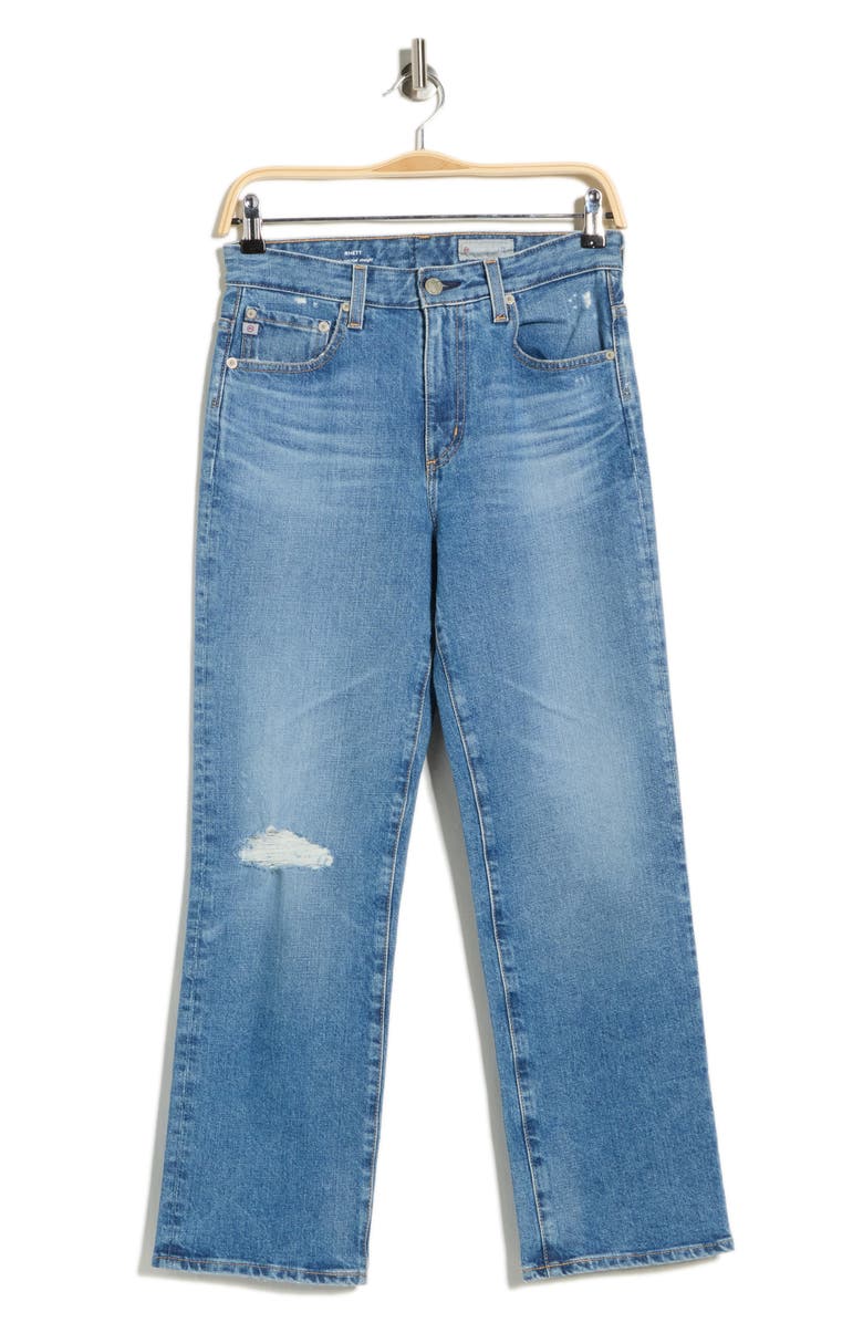 AG Rhett High Waist Straight Leg Jeans, Main, color, 18 Years Poplar