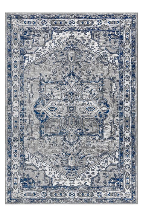 Modern Persian Vintage Medallion Area Rug