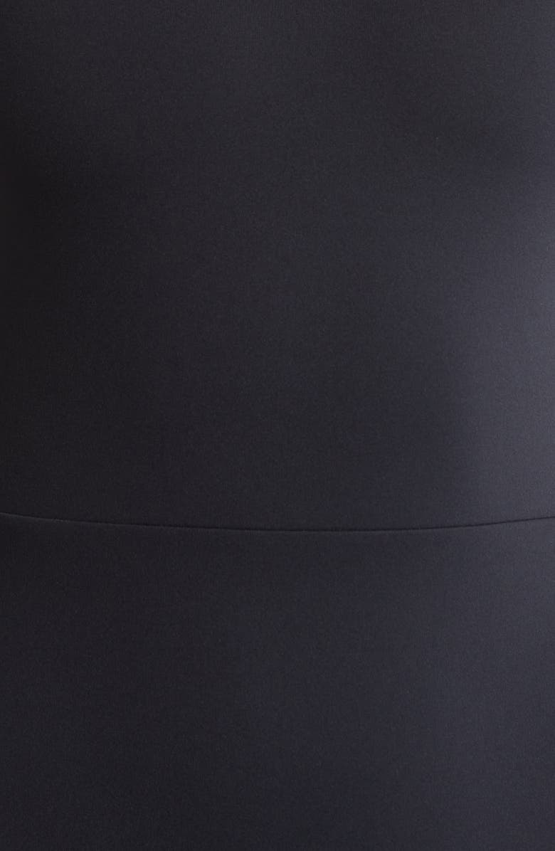 LEFT ON FRIDAY Double Scoop One-Piece Swimsuit, Alternate, color, Jet