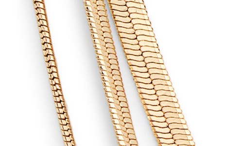 Nordstrom Rack Multirow Snake Chain Necklace In Gold