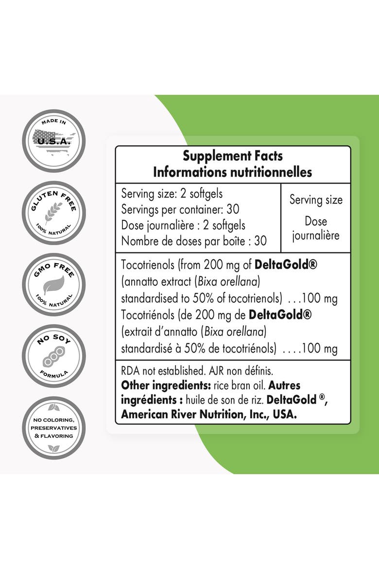 Annatto Tocotrienols 100mg, Alternate, color, None