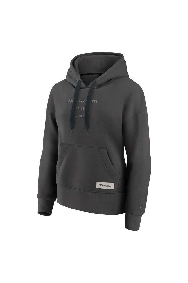 Women's Fanatics Charcoal San Diego Padres Elements Future Ground Subtle Tonal Pullover Hoodie, Alternate, color, Charcoal