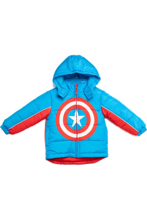 Avengers Hooded Zip-Up Puffer Jacket