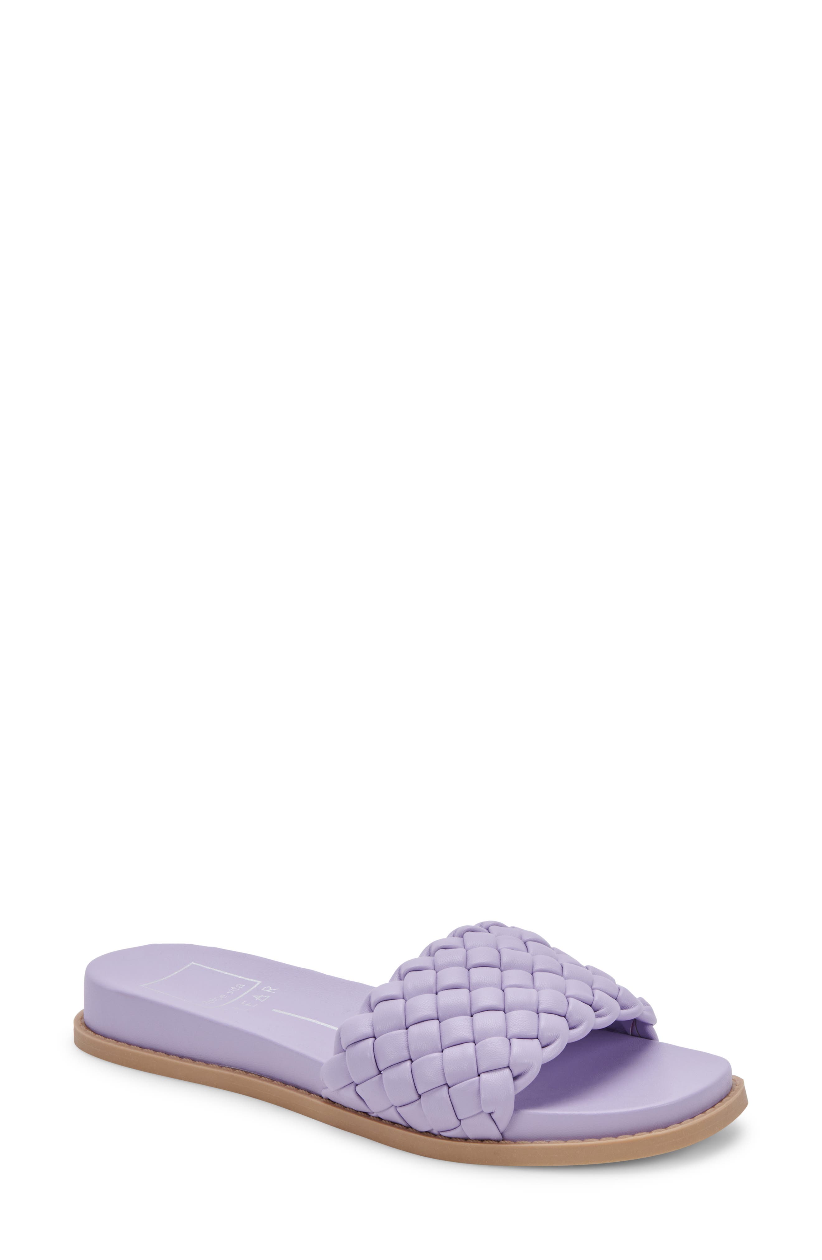 Grazie Braided Slide Sandal, Main, color, LILAC STELLA