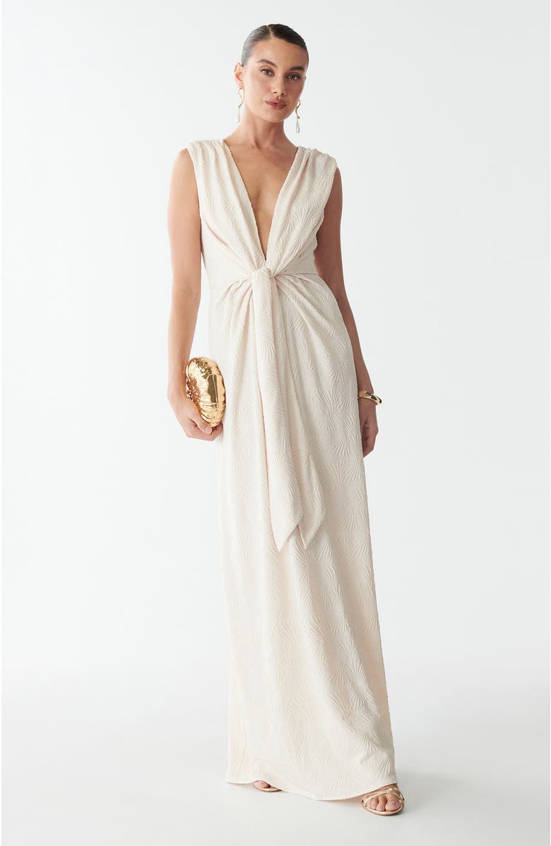 SAVEL Gisella Maxi Dress, Alternate, color, Ivory Palms