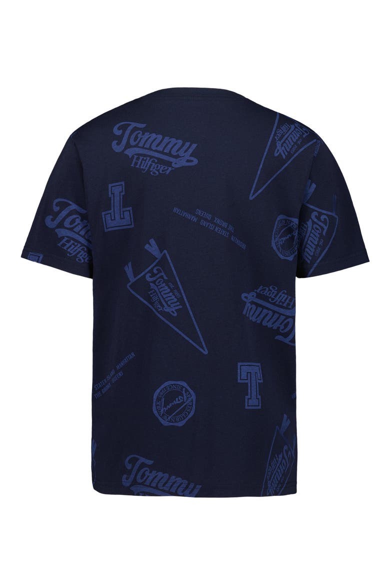 Kids' Tonal Collegiate Cotton Graphic T-Shirt, Alternate, color, NAVY BLAZER