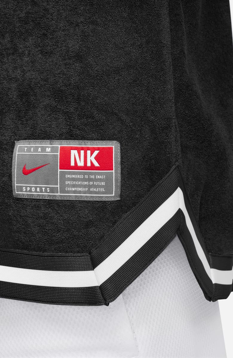 Nike Kids' Culture of Basketball Terry Cloth Short Sleeve Snap-Up Shirt, Alternate, color, 