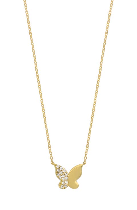 Pavé Diamond Butterfly Pendant Necklace (Nordstrom Exclusive)