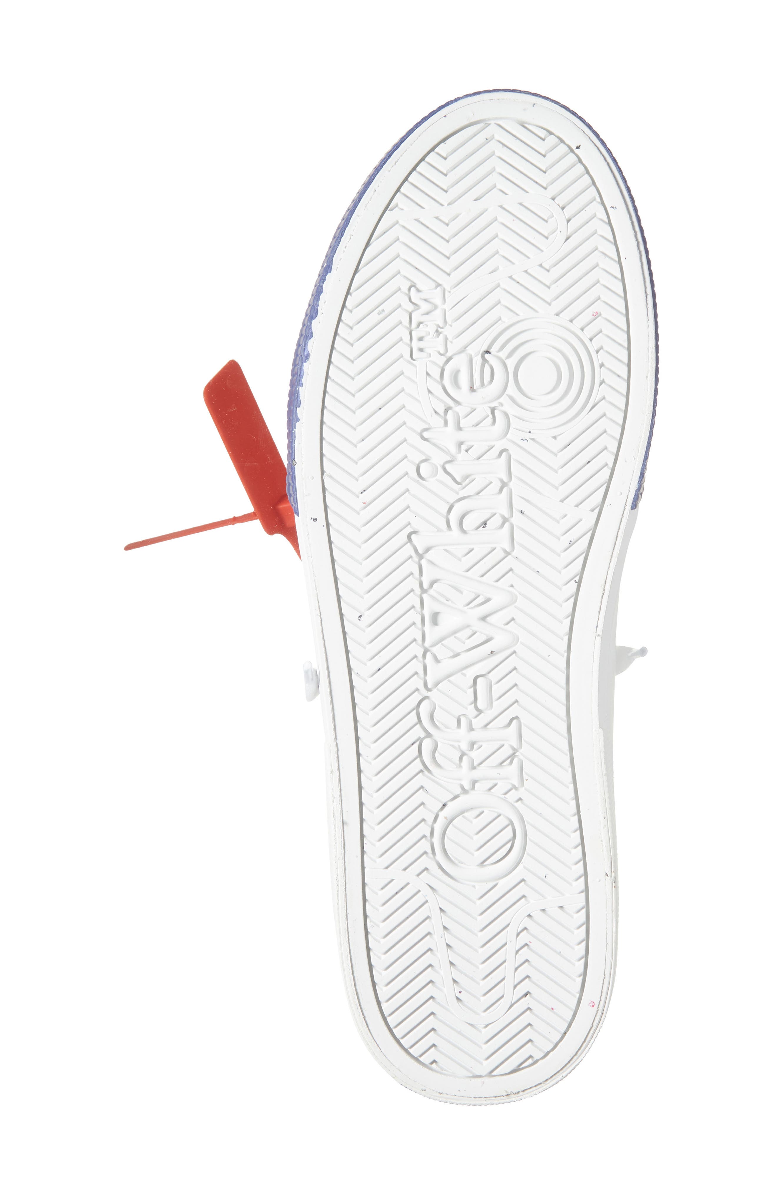 Off-White Vulc Low Cut Sneaker, Alternate, color, White - Medium Blue