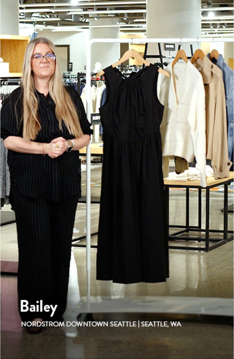 Benita Sleeveless Cotton Blend Dress, sales video thumbnail