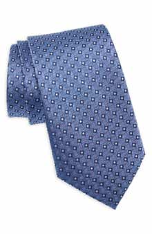 Neat Print Silk Tie