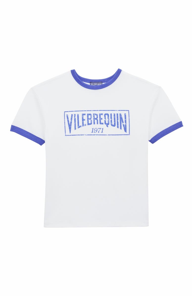 Vilebrequin Kids' Bicolor Logo Cotton T-Shirt, Main, color, Marrakech