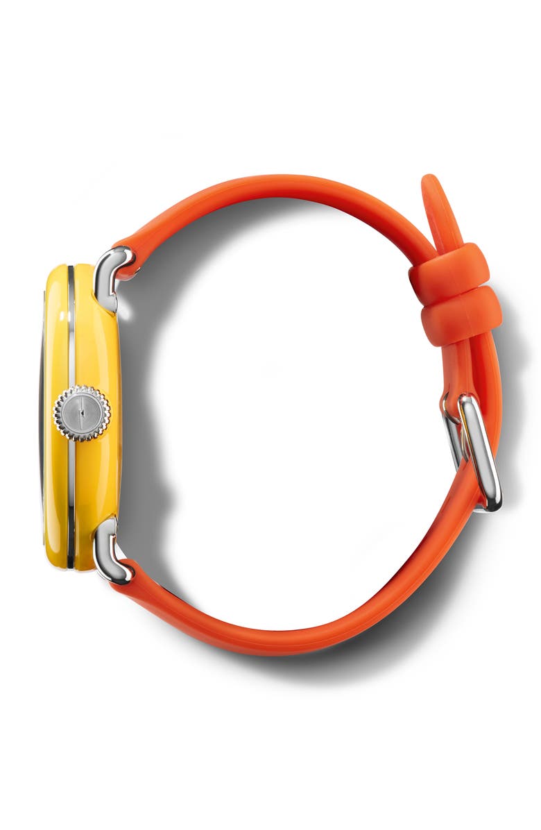 Shinola Detrola The Free Skate Silicone Strap Watch, 43mm, Alternate, color,