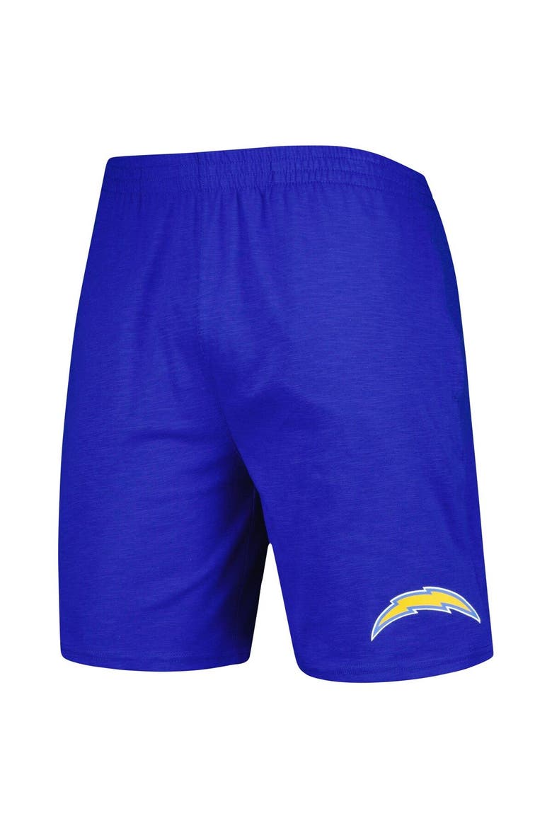 Men's Concepts Sport Royal/White Los Angeles Chargers Downfield T-Shirt & Shorts Sleep Set, Alternate, color, Royal