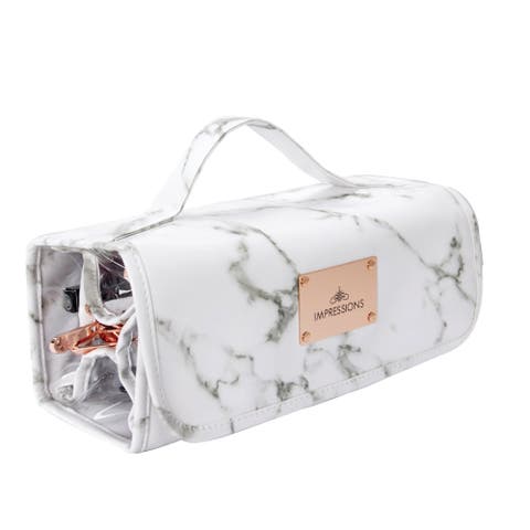 Capri Hanging Cosmetic Bag - Marble Print