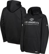 FANATICS Youth Fanatics Black Los Angeles Kings Authentic Pro Rink Raglan Hoodie