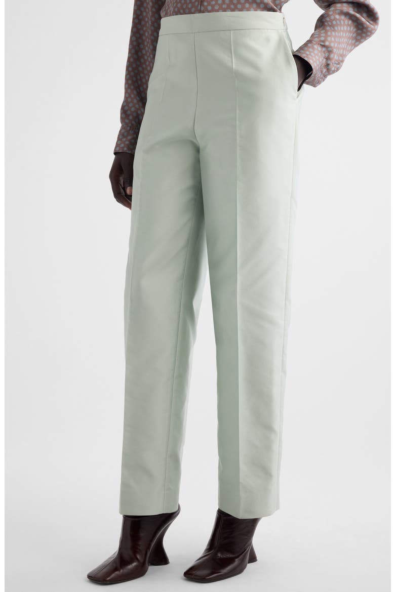 Prati Satin Straight Leg Pants, Alternate, color, MINT