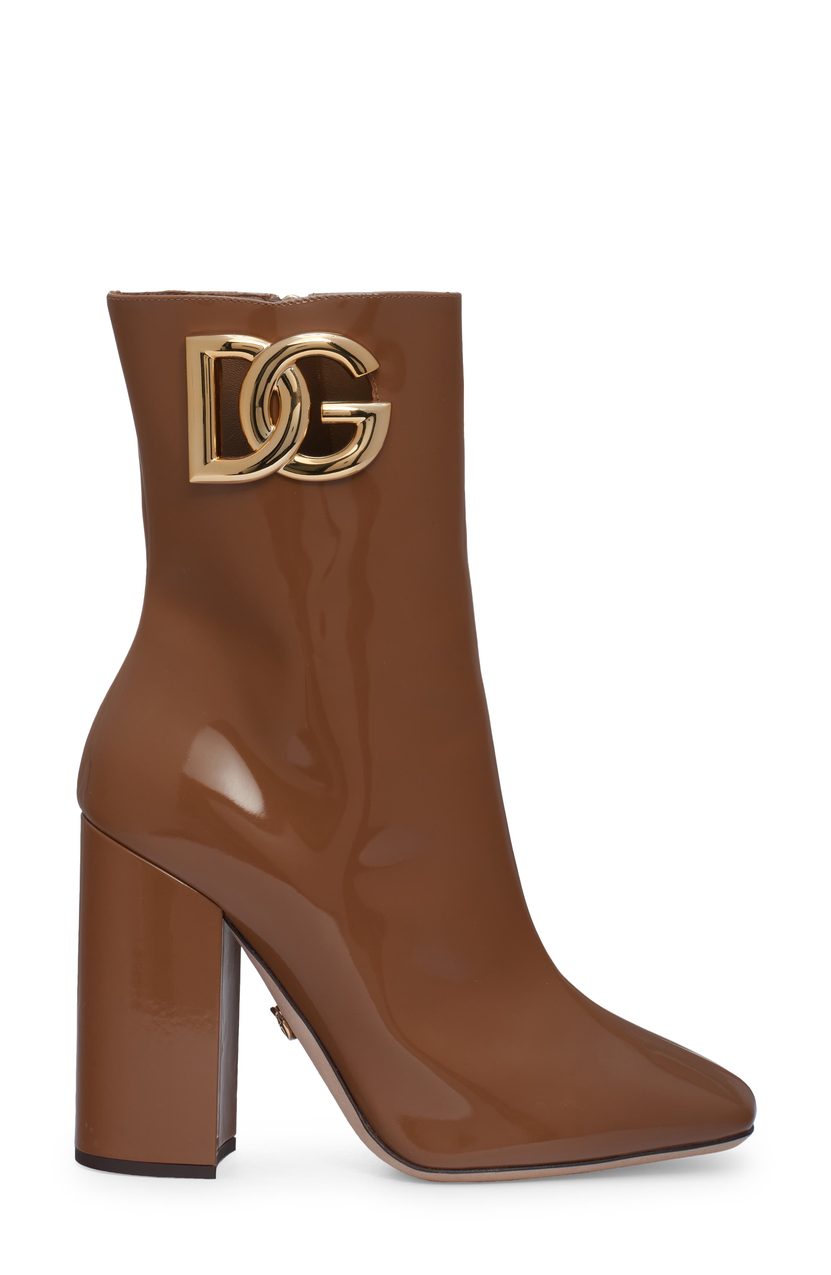 Dolce&Gabbana Jackie Block Heel Bootie, Alternate, color, 