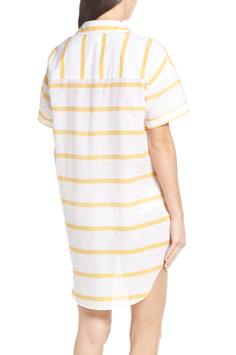 Cover-Up Shirt Dress, Alternate, color, AMBER