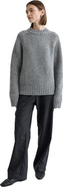 Almina Concept Knit Wool Crewneck Sweater