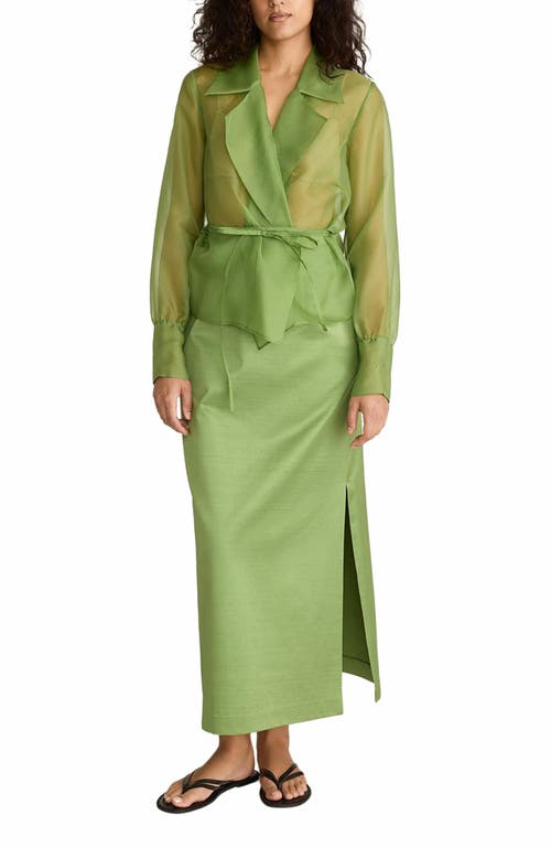 REBECCA TAYLOR REBECCA TAYLOR ORGANZA WRAP SHIRT