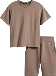 smALLSAINTS by ALLSAINTS Kids' Underground Logo Graphic T-Shirt & Shorts Set
