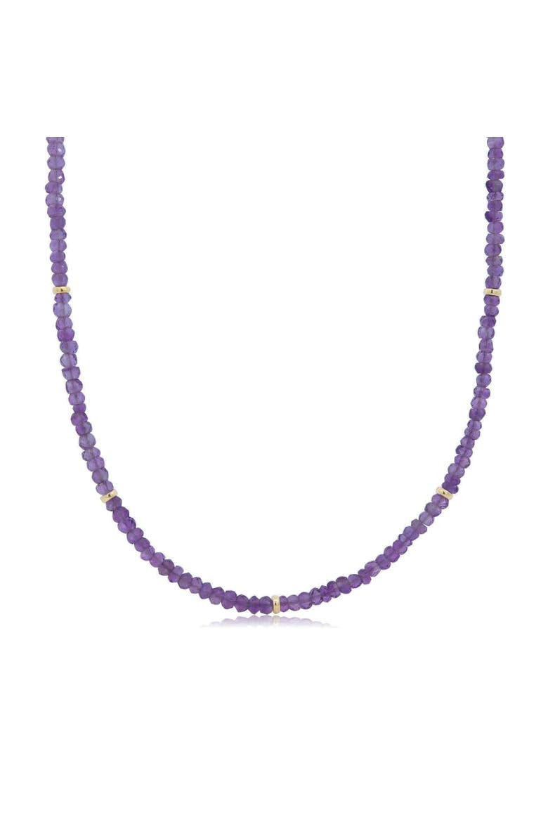 Amethyst Bead Necklace, Main, color, Amethyst