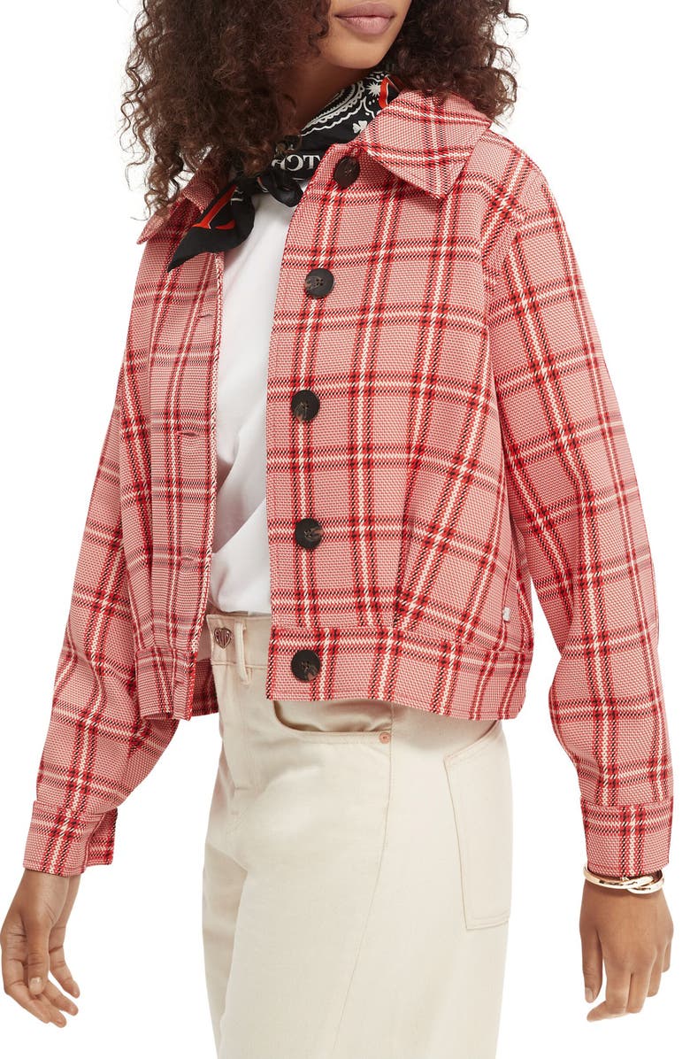 Scotch & Soda Checked Jacket, Alternate, color, 