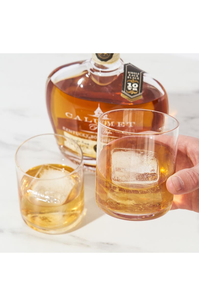 Viski Raye Crystal Whiskey Tumblers Set of 2, Alternate, color, Clear