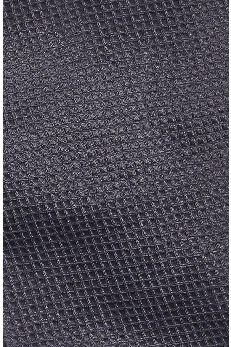 Woven Silk Tie, Alternate, color, BLACK