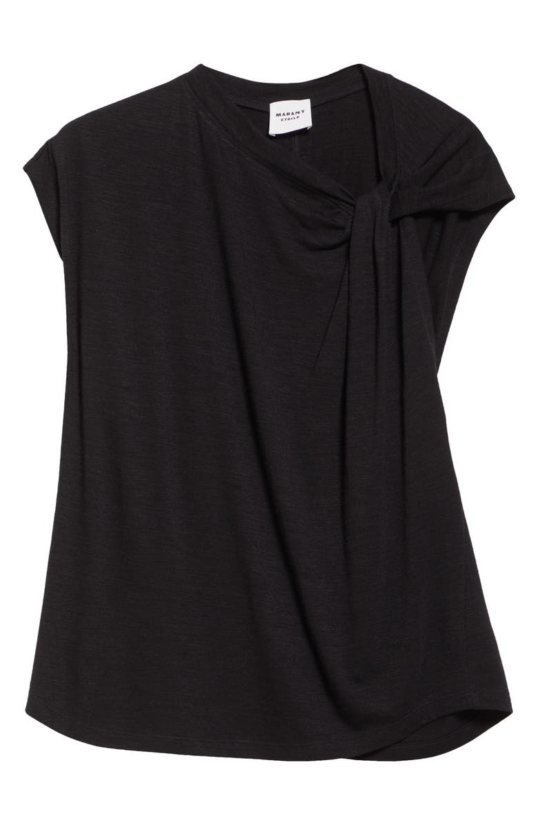 Isabel Marant Nayda Asymmetric Cotton Slub Top, Alternate, color, 
