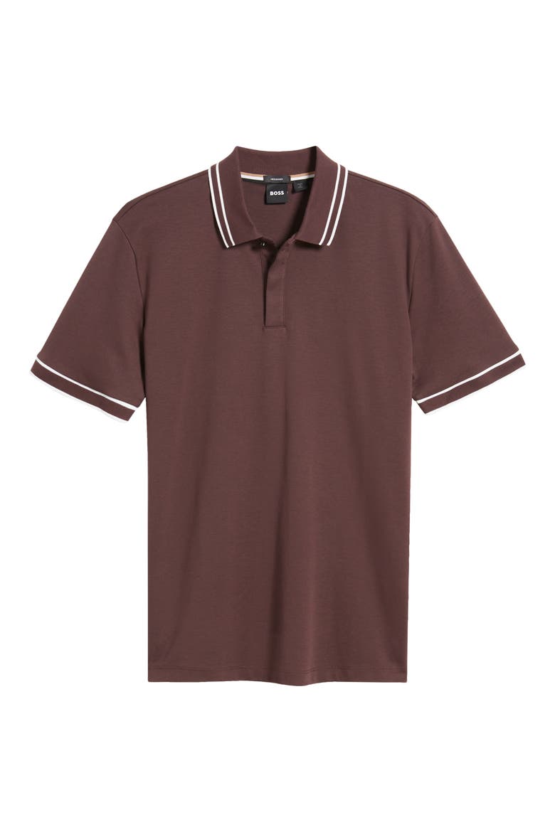 Parlay Tipped Cotton Polo, Alternate, color, OPEN RED