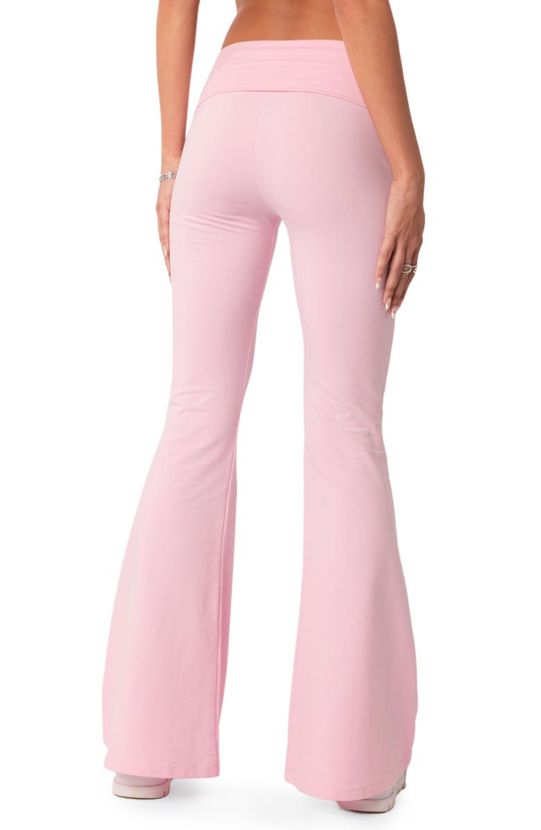 EDIKTED Naomi Flared Knit Pants, Alternate, color, Light-Pink