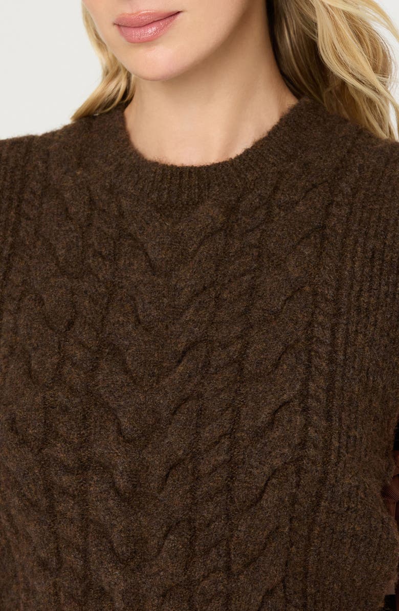 ASTR the Label Cortney Sweater Vest, Alternate, color, Brown