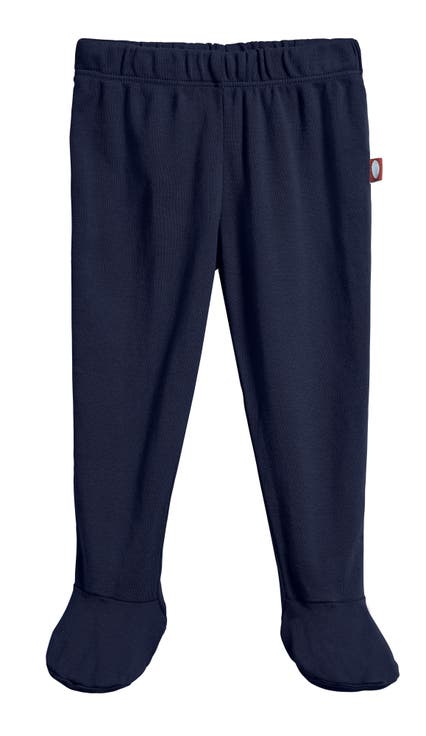 Baby Unisex Organic 100% Cotton Soft Footed Baby Pants