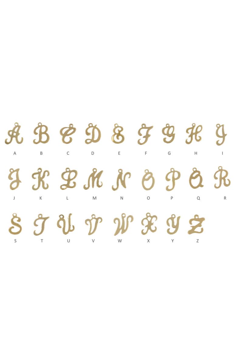 Set & Stones Gianna Initial Pendant Necklace, Alternate, color, Gold / A