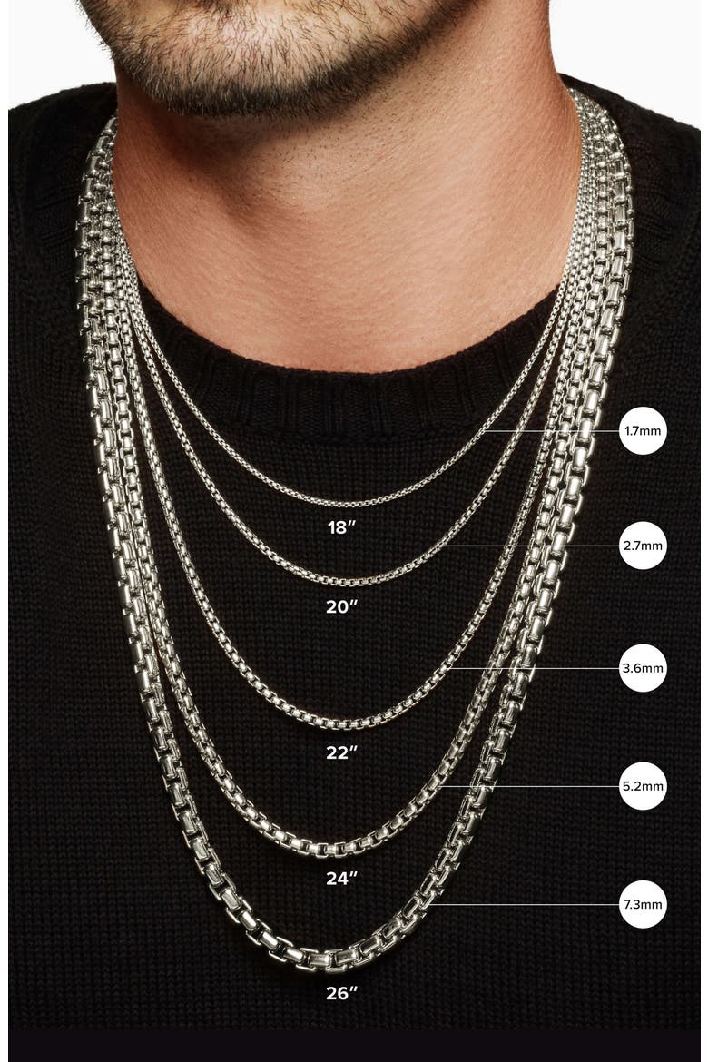 1.7mm Box Chain Necklace in Sterling Silver, Alternate, color, SILVER