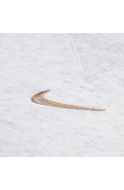Nike Essential Fleece Crewneck Sweatshirt & Joggers Set In White