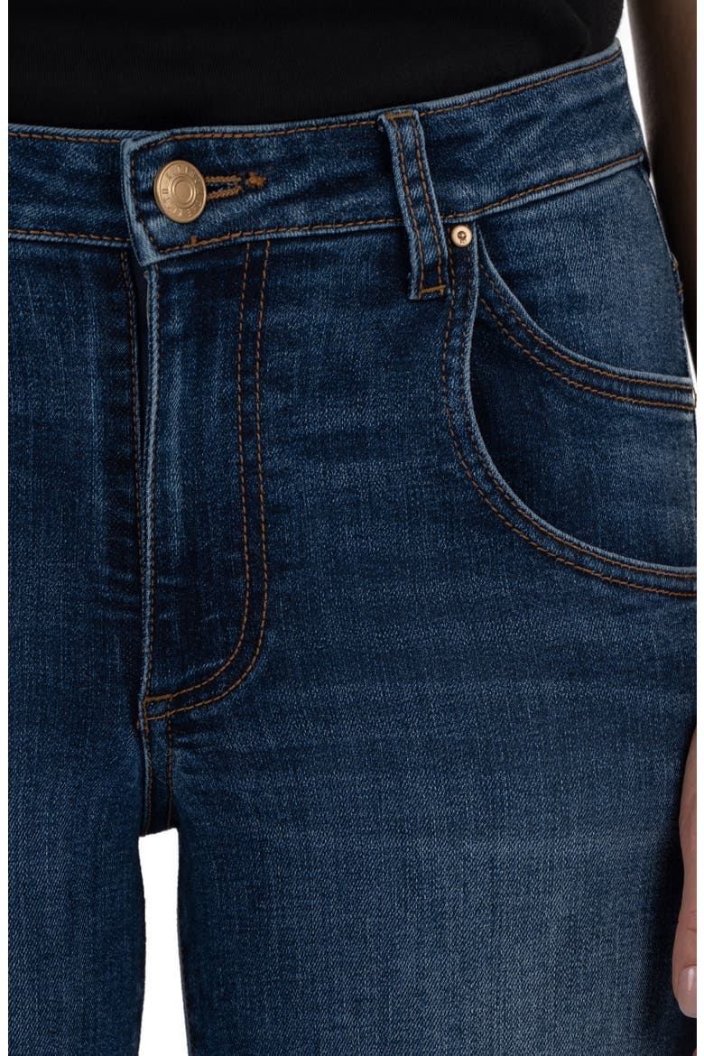 Meg High Waist Cuffed Hem Wide Leg Jeans, Alternate, color, KINDHEARTED