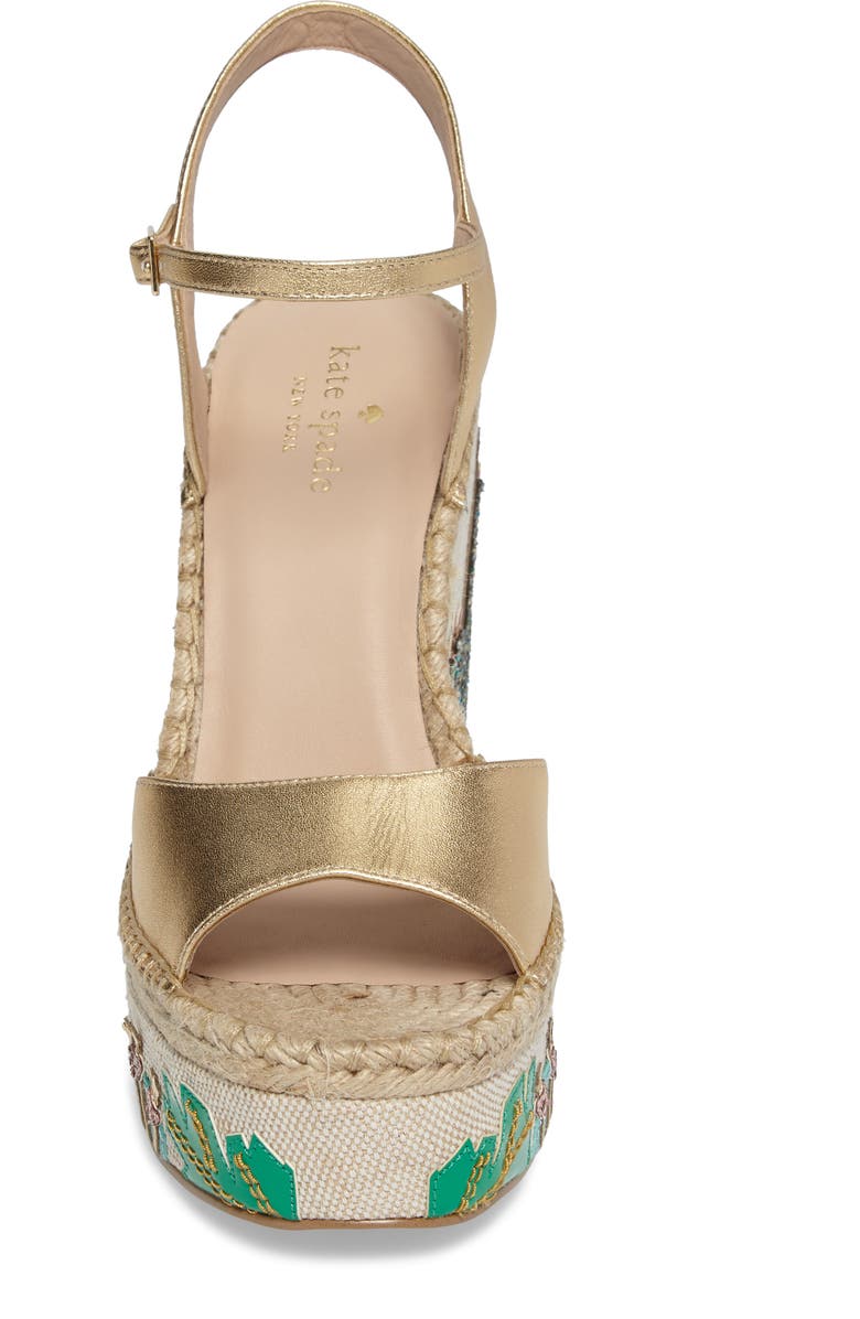 Kate Spade New York dallas wedge sandal, Alternate, color,