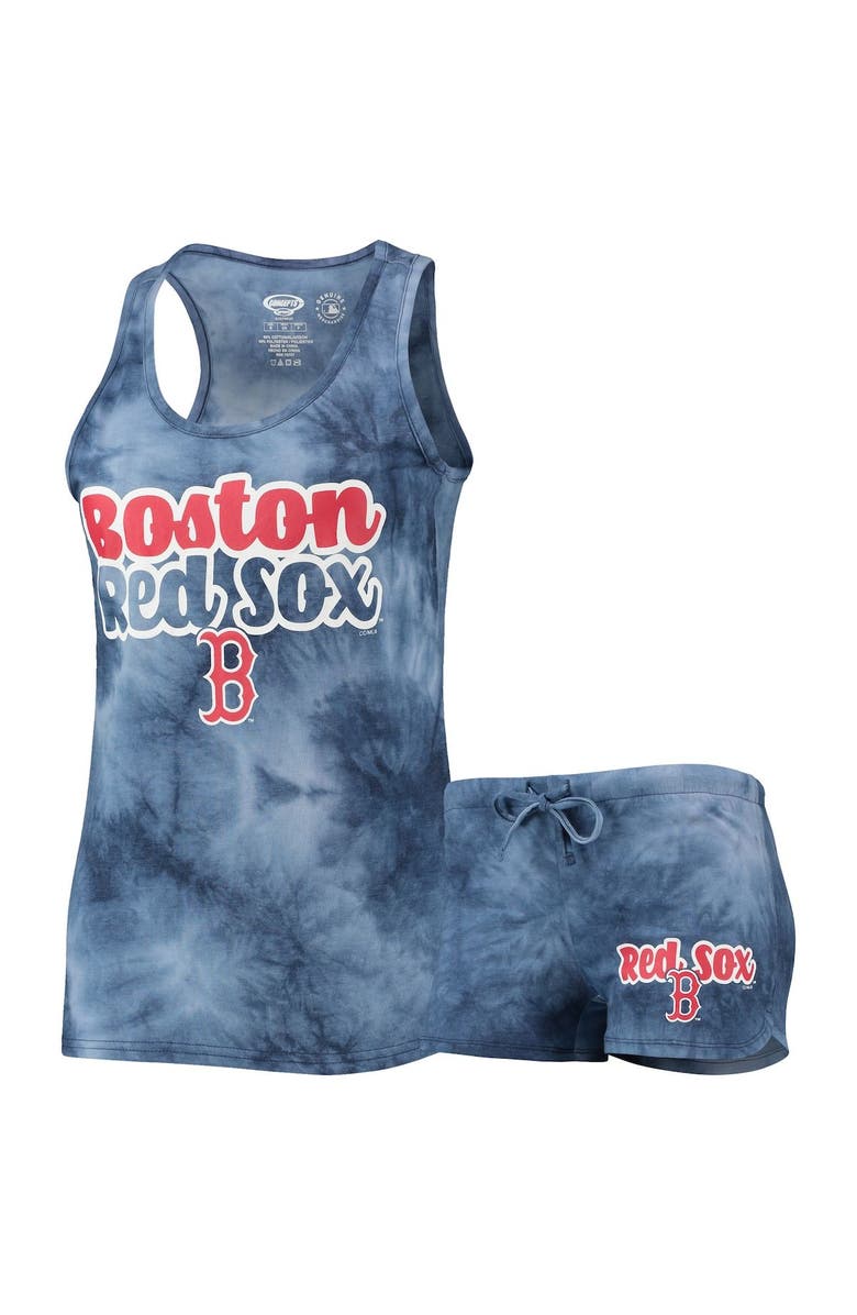 CONCEPTS SPORT Women's Concepts Sport Navy Boston Red Sox Billboard Racerback Tank Top & Shorts Set, Main, color, Navy