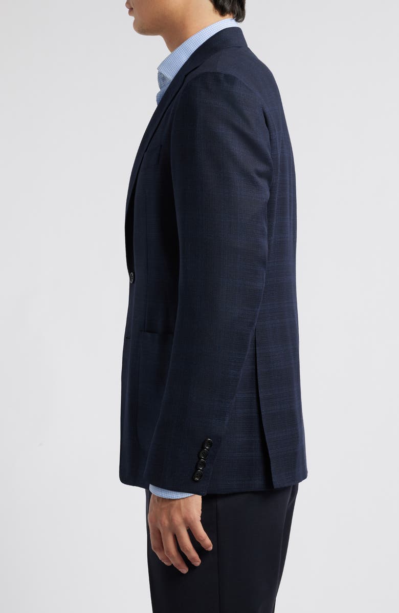 Canali Kei Trim Fit Super 130s Wool Sport Coat, Alternate, color, Navy