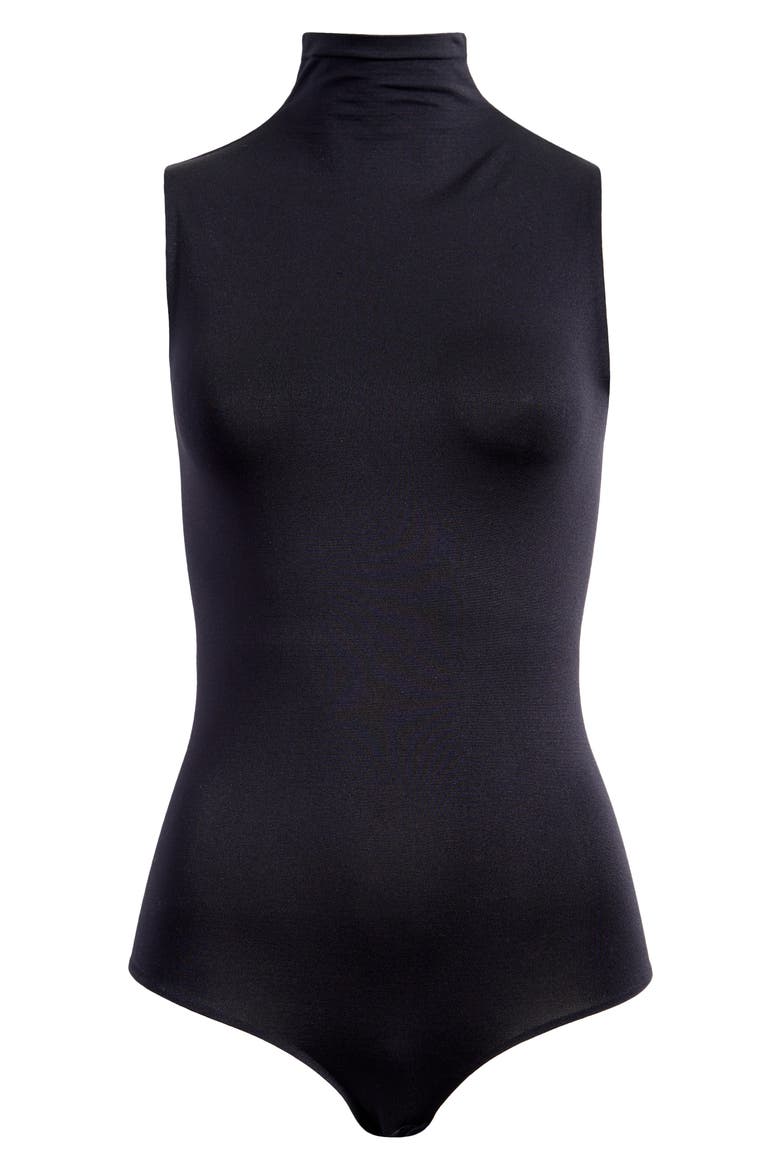 Prima Ballet Sleeveless Bodysuit, Alternate, color, BLACK