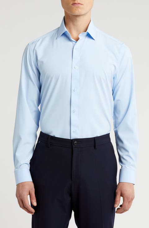 Comfort 4-Way Stretch Winkle Free Performance Dress Shirt